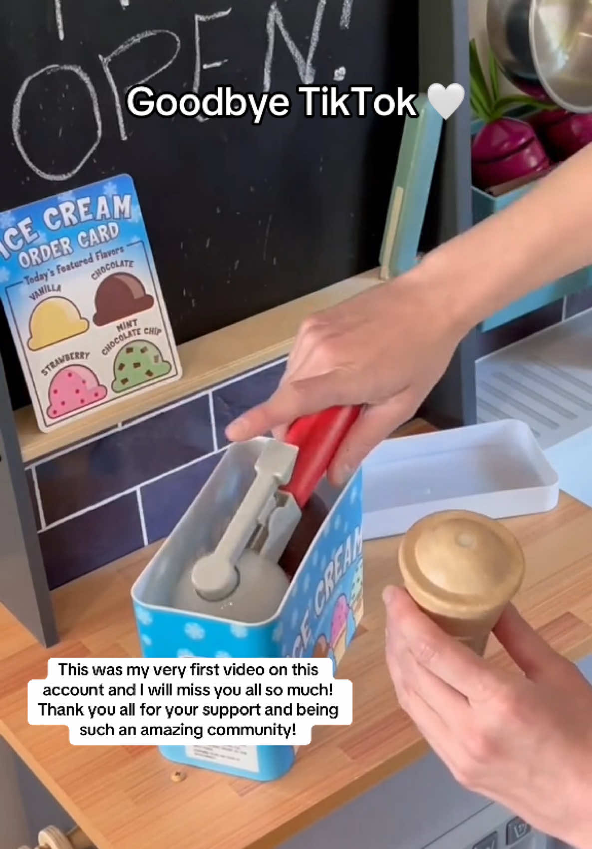 This post takes me back to the very beginning of Pretty Pretend Play—my first video opening my play food shop and making my very first play food order: ice cream! Since then, we’ve whipped up so many fun play food dishes and unboxed some of the coolest toys imaginable. What’s made this journey truly special is the incredible community that has grown around Pretty Pretend Play. Your suggestions, creativity, and support have inspired me every step of the way, and I’m so grateful for each and every one of you. While this chapter has been unforgettable, I’ll continue to share play-filled content and keep the fun going on other platforms. Thank you for being part of this journey, and I can’t wait to see you there! 💕 #tiktokban #playfood #melissaanddoug #pretendplay 