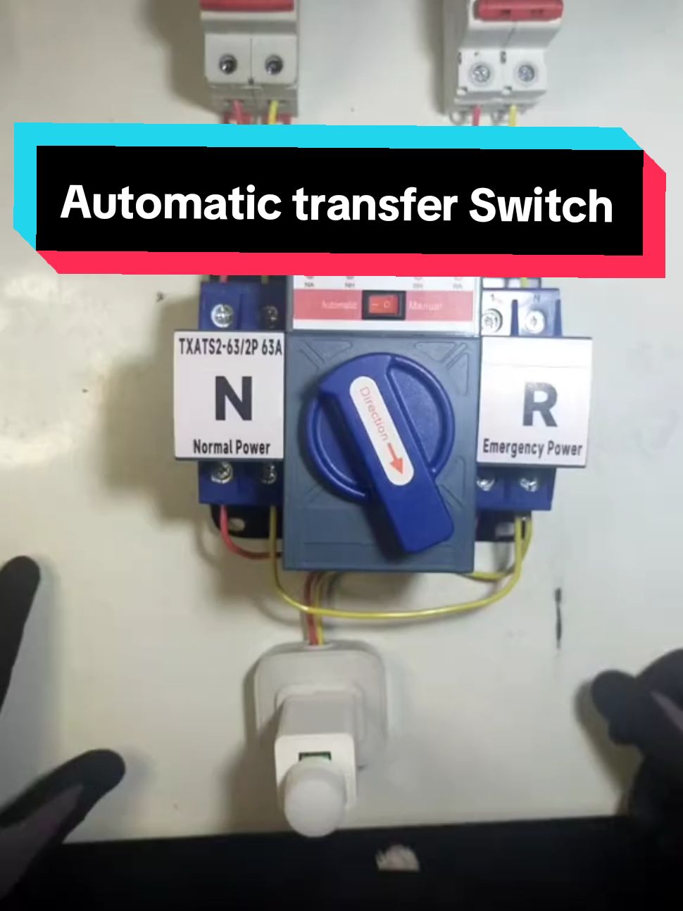 ATS Automatic transfer Switch #Ats #automatictransferswitch  #Electricalwork 