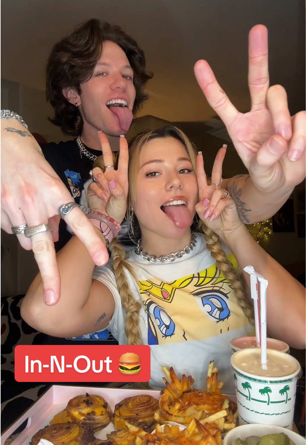 Chill with us as we try @InNOut   #creatorsearchinsights #innout  #flyingdutchman #fyp #eatingsounds #foodtiktok #mukbang #asmr #eatwithme #sailormoon 