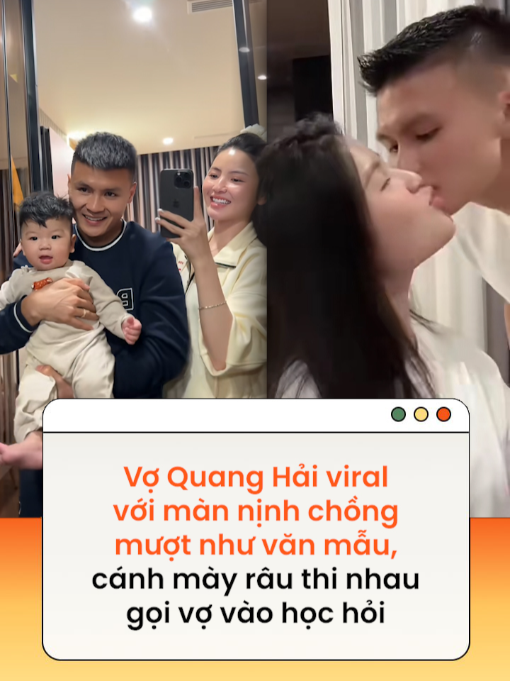 Nàng WAG Chu Thanh Huyền gây sốt với màn nịnh chồng cực khéo #chuthanhhuyen #quanghai #tiktokgiaitri #amm