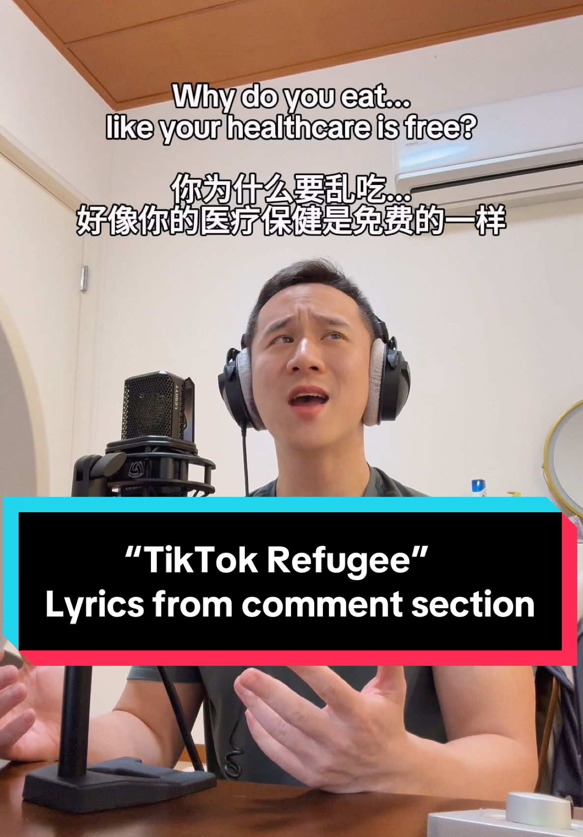 “TikTok Refugee” - lyrics from the comment section 🫠😂  If this really is goodbye, we had a good run! Thank you all for coming to hear my fun songs 🙏🏻❤️  #comedy #music #rednote 