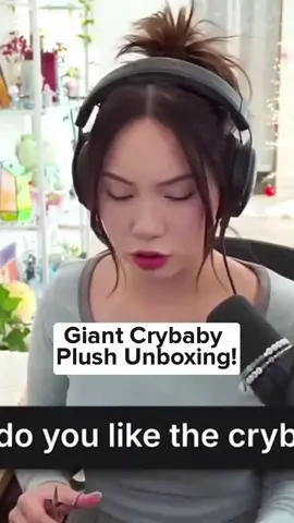 QuarterJade Unboxing Giant Popmart Crybaby! #gaming #podcaststories #streaming #streamer #stream #twitch #podcast #tiktok #pressesc #viral #popmart #jodi #quarterjade #Valorant #valorantclips