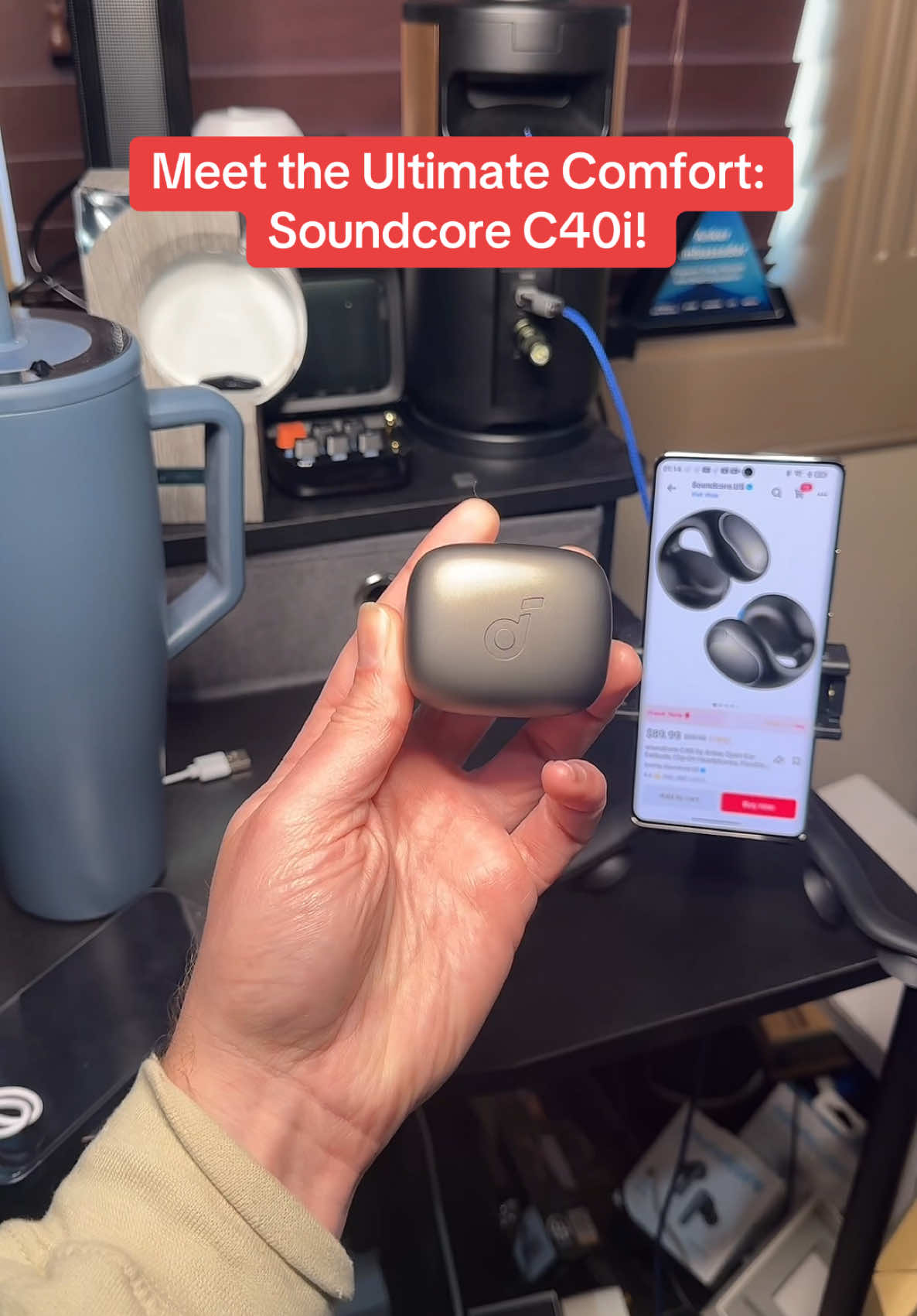 Transform the way you listen with Soundcore C40i open-ear earbuds! 💡 Featuring breathable comfort, flexible fit, AI-enhanced call clarity, and intuitive button controls. Designed for your active lifestyle. Get yours now and enjoy unmatched freedom! #Soundcore  #WirelessEarbuds #TechComfort #SoundcoreC40i #AIClarity #TechDeals #MusicOnTheGo #DurableDesign #FitnessGear #ActiveLifestyle #OnSaleNow #bluetoothheadphones #tiktokshopjumpstartsale #tiktokshopjumpstart 