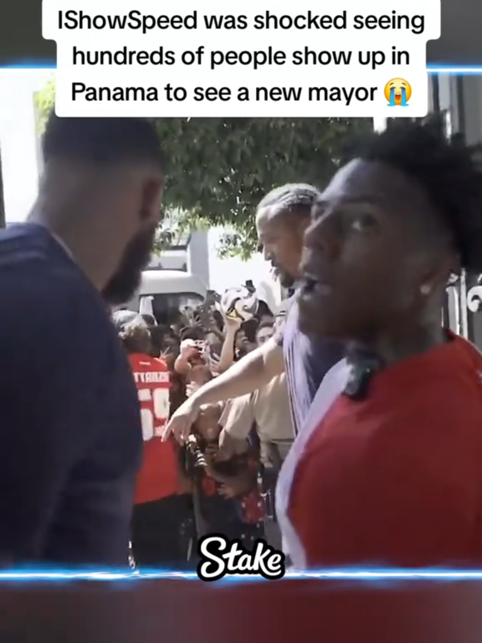 IShowSpeed was shocked seeing hundreds of people show up in Panama to see a new mayor 😭 #ishowspeed #fyp 