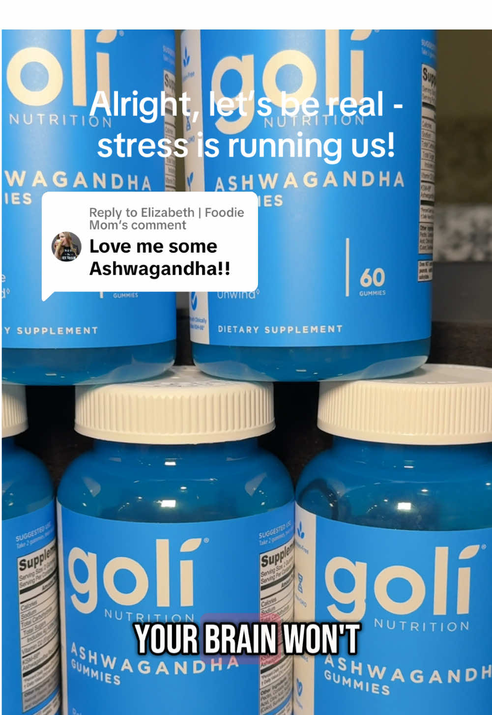 Replying to @Elizabeth | Foodie Mom take control with Holi Ashwaganda gummies @Goli® Nutrition #goligummies #goliashwagandhagummies #goliashwagandha #ashwagandhabenefits #ashwagandhasupplements #ashwagandhagummies 