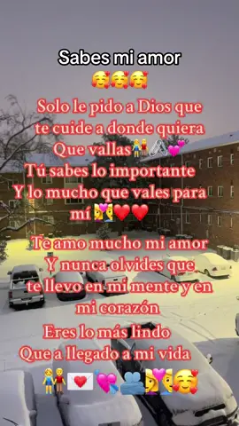 Te amo mucho mi amor gracias por estar siempre pendiente de mi eres lo más lindo que tengo en mi vida #paradedicar💌👩‍❤️‍👨🥰 