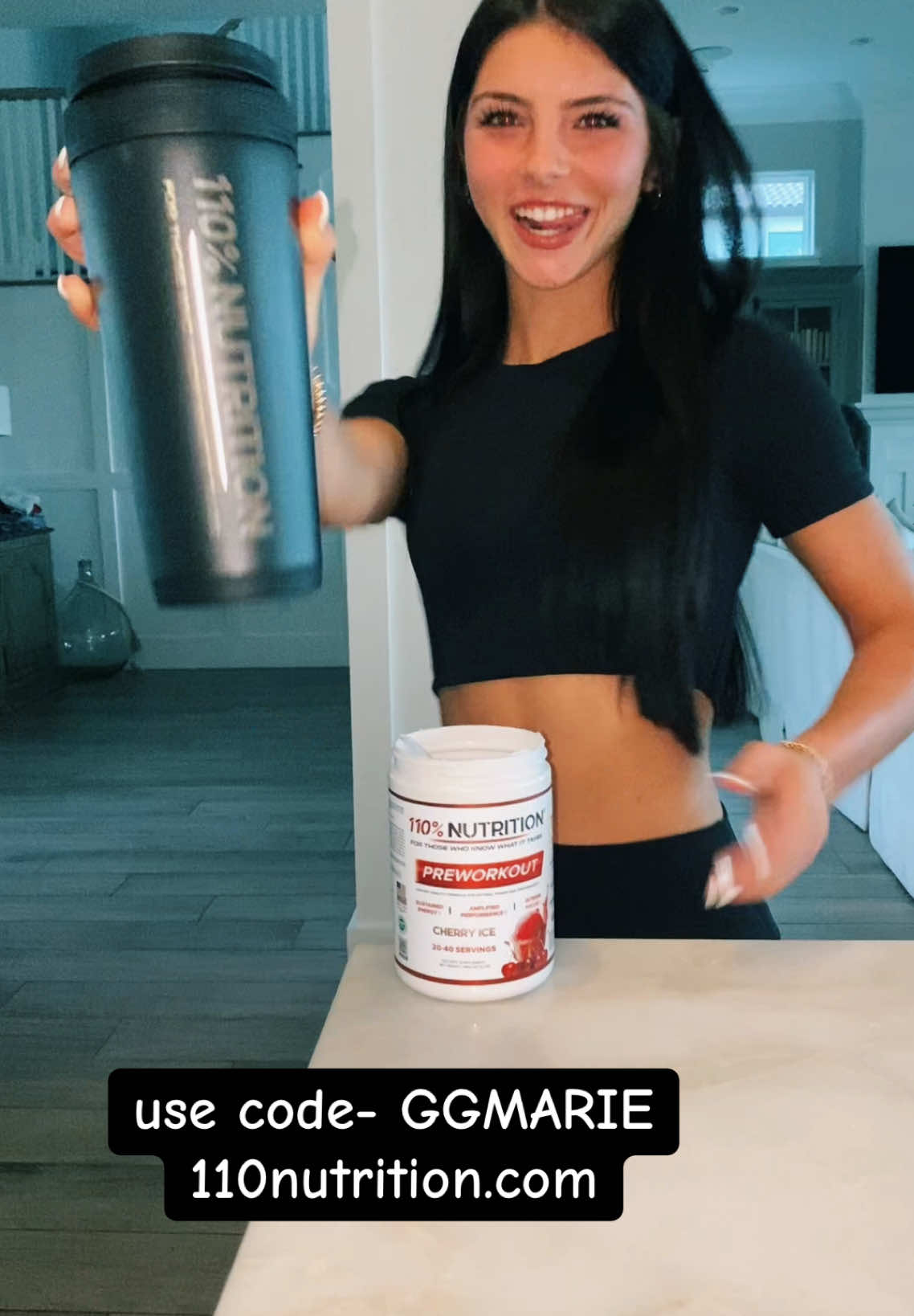 literally best preworkout on the market!! go to 110nutrition.com & use code GGMARIE for $$OFF #fy #fyp #viral #fypシ゚viral #trending #preworkout #gym #workoutroutine 