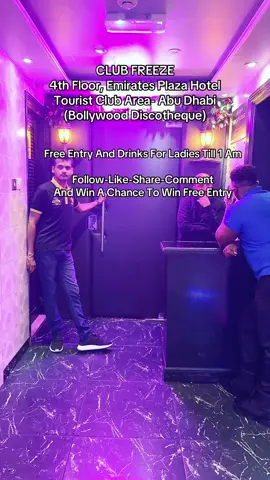 Welcome To Club Freeze Official Tiktok Page FOLLOW-LIKE-SHARE-COMMENT And Get A Chance To Free Entry Free Entry And Drinks For Ladies Till 1 Am  #fyp #nightclub #abudhabi #party #nightout #bollywoodnightclub q