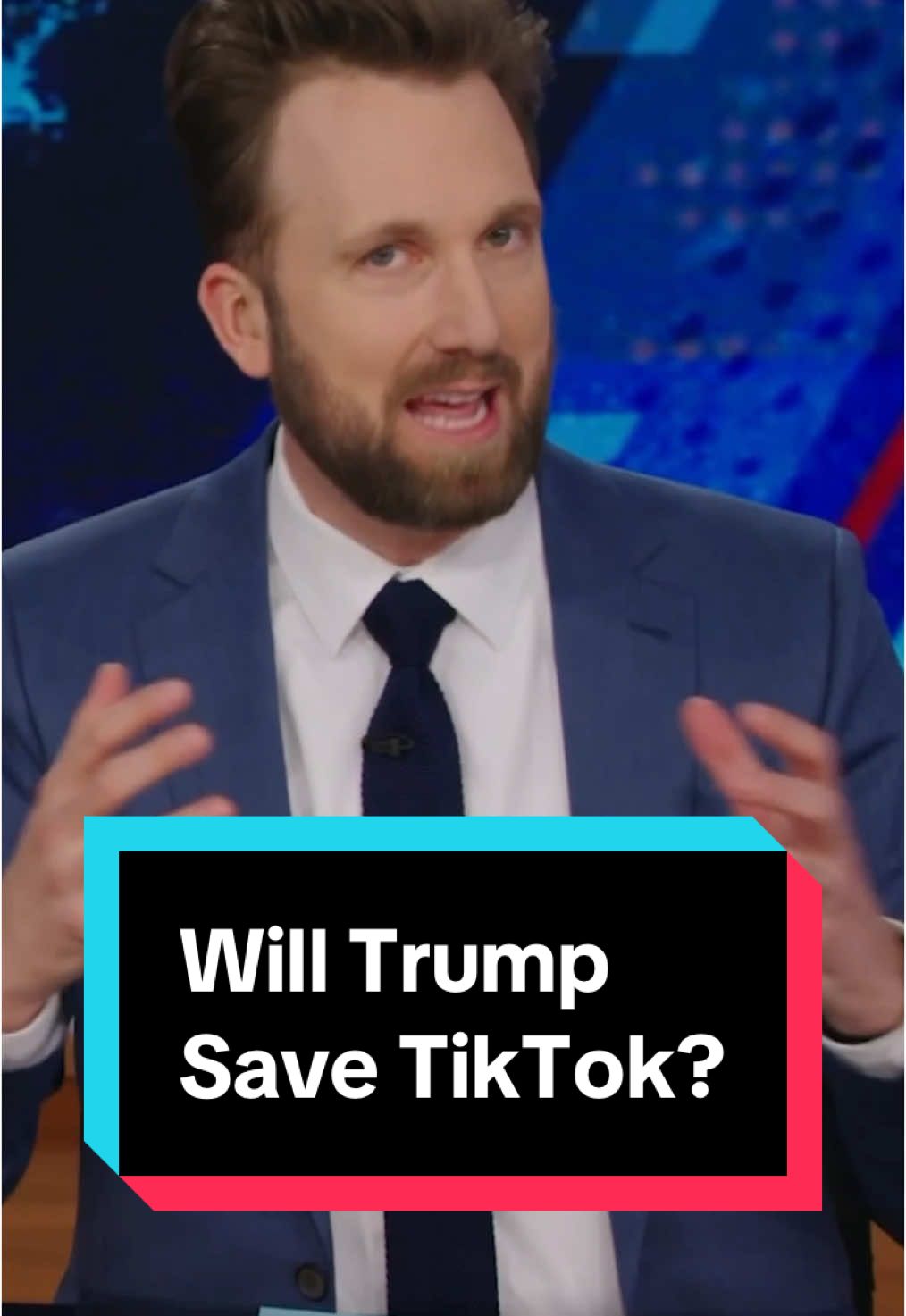 Trump is against the TikTok ban because he thinks it helped him win young voters. For once we support these delusions #DailyShow #TikTok #Trump