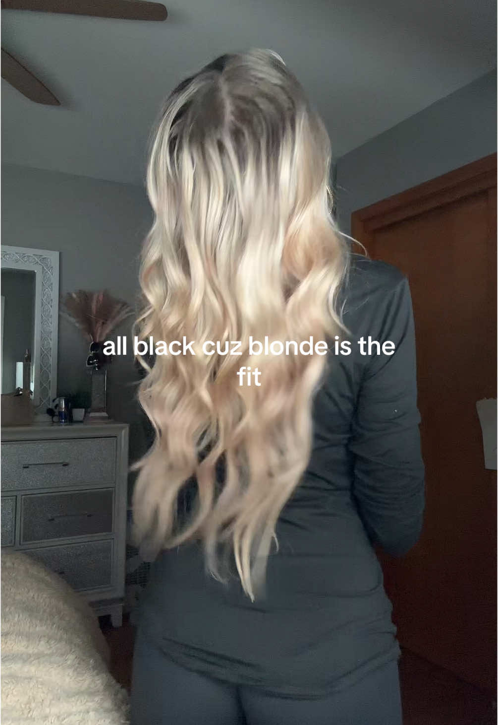 i didn’t expect this video to look so good #foryoupage #fyp #allblack #blonde 