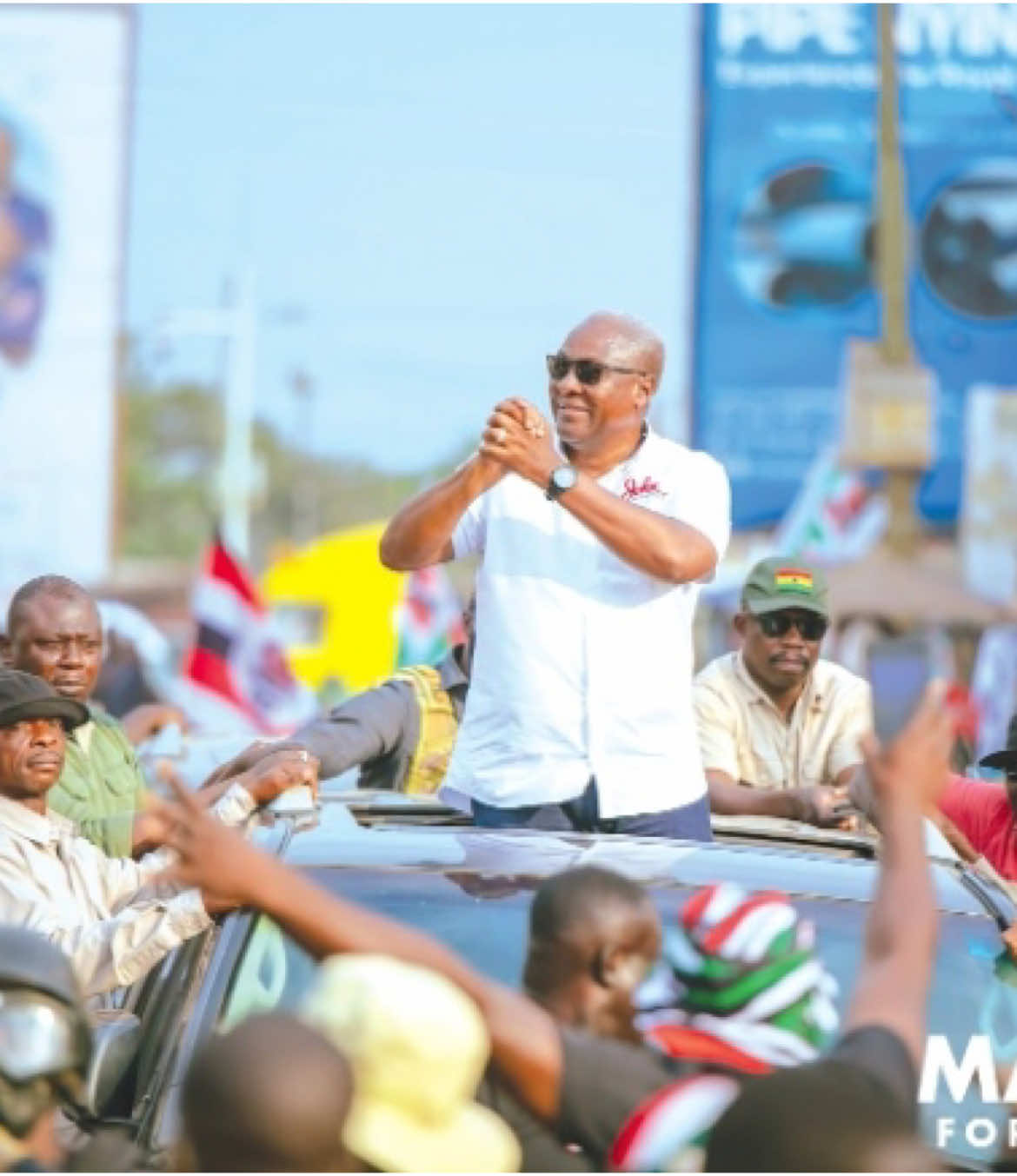 H.E. John Mahama Arrives in Kumasi for Akwasidae