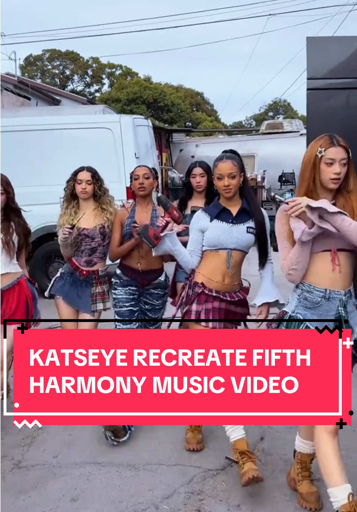 #Katseye recreates Fifth’s  Harmony ‘Work From Home’ music video  via TikTok / @KATSEYE  