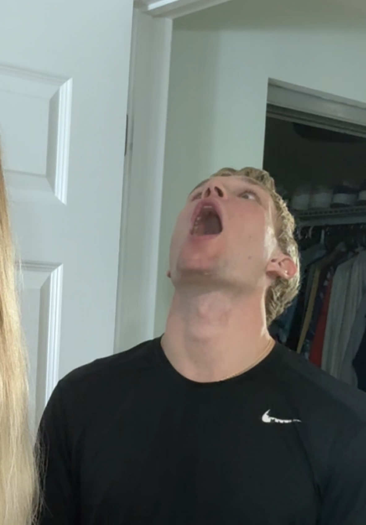 We never got to braiding my hair 🤣 #fyp #fy #couples #reaction #couplegoals #comedy #daddy 