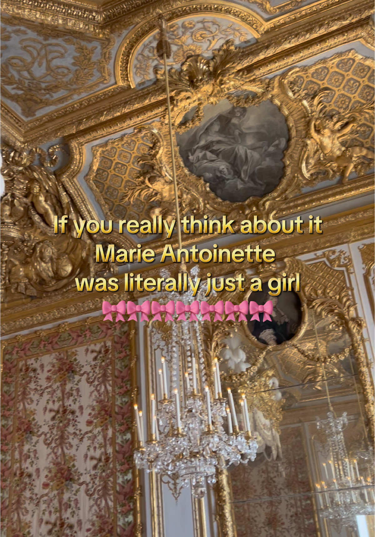 She chose the room!! 😂🎀 #marieantoinette #paris #justagirl #versailles #versaillespalace 