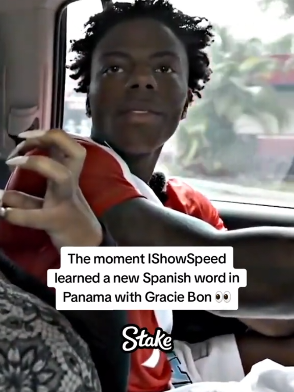 The moment IShowSpeed learned a new Spanish word in Panama with Gracie Bon 👀 #ishowspeed #fyp 