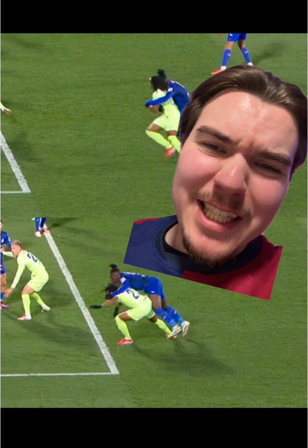 Barca stolpert 🕳️ #fcbarcelona #viscabarca #viscabarca🔴🔵 #fussball #laliga #kounde #lamine #getafe #raphinha #lewandowski #ref #foul #redcard #fussball #news #viral #fyp 