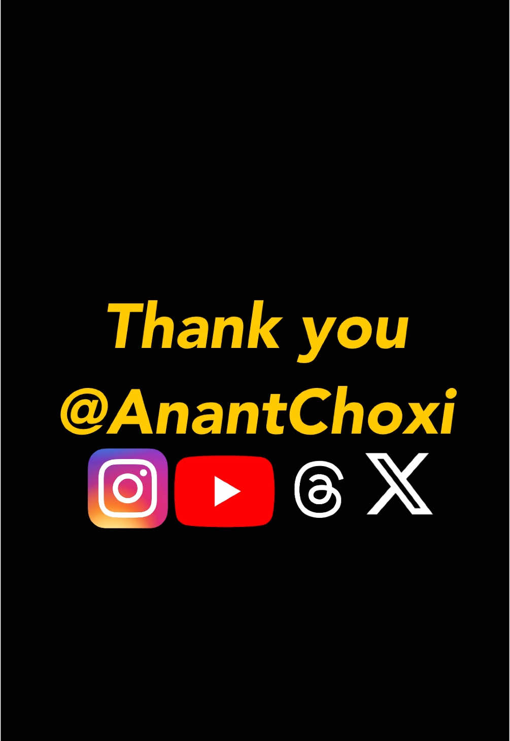 Thank TikTok and of course to all of your who made this place special!! I’m @AnantChoxi everywhere else!