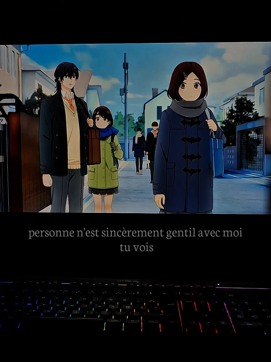 personne n'est sincèrement gentil avec moi tu sais... #anime #aconditioncalledlove #animeedit #sad #citation 