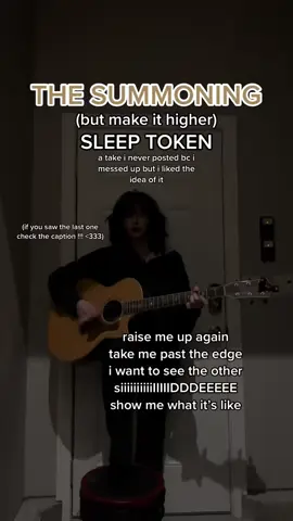 in case this is officially the end, i jus wanna say thank you for being a huge part of reigniting my passion for music. i’ve met so many incredible on this lil app and been given some really amazing opportunities. gonna miss u weirdos.  if you wanna keep up with my other socials, my IG & YT are both iiz.music (in bio)  love ya  #thesummoning #sleeptoken #takemebacktoeden #sleeptokenworship #vesselsleeptoken #acousticcovers #metaltok 