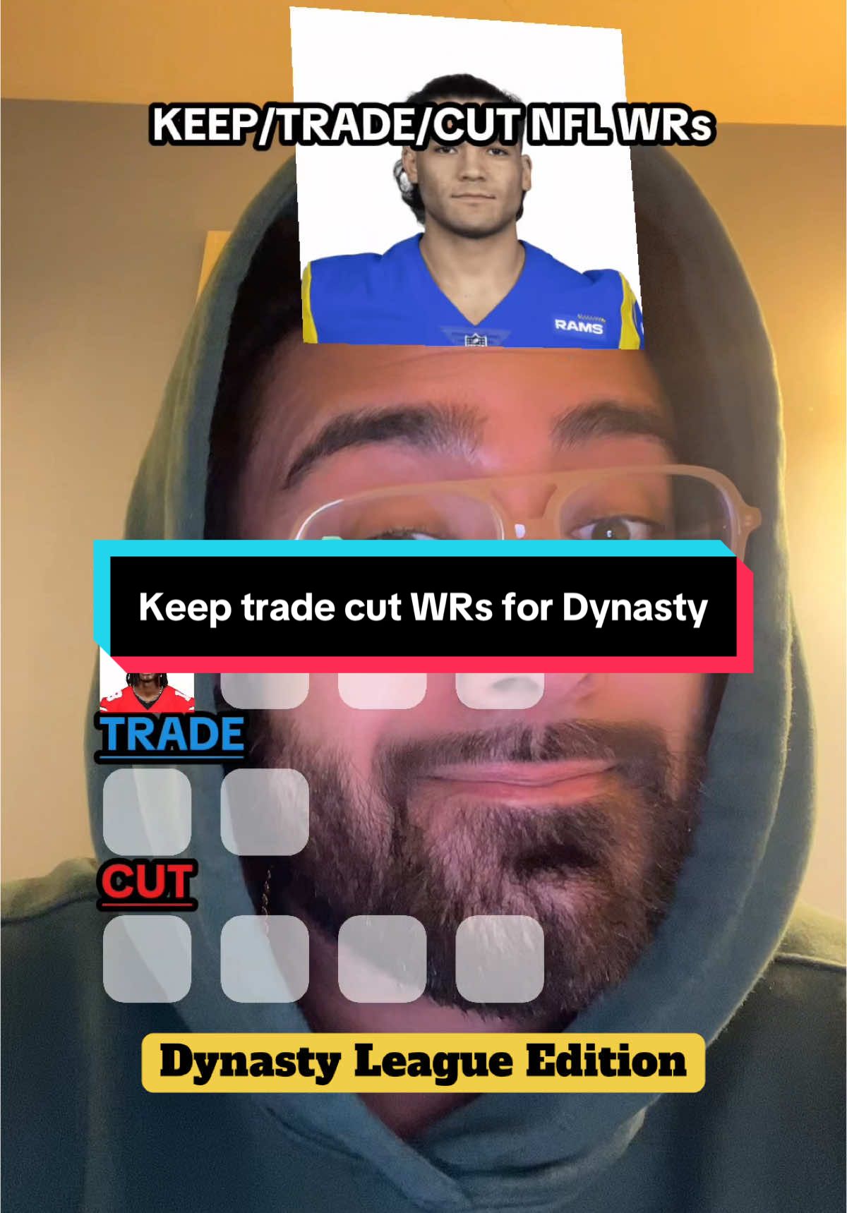 Keep, trade, cut NFL WRs for Dynasty Fantasy Football Leagues #nflfantasy #fantasyfootballadvice #fantasyfootball #fantasyfootballtips #dynastyfootball #walterpicks 