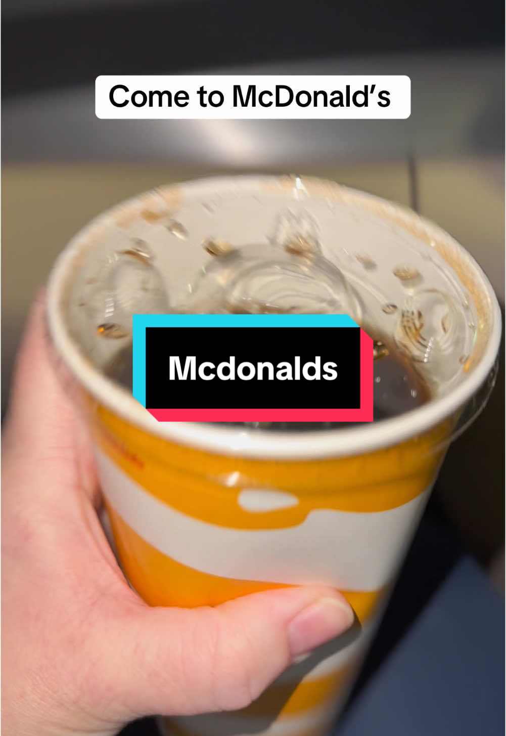 Half filled drinks #drink #mcdonalds 