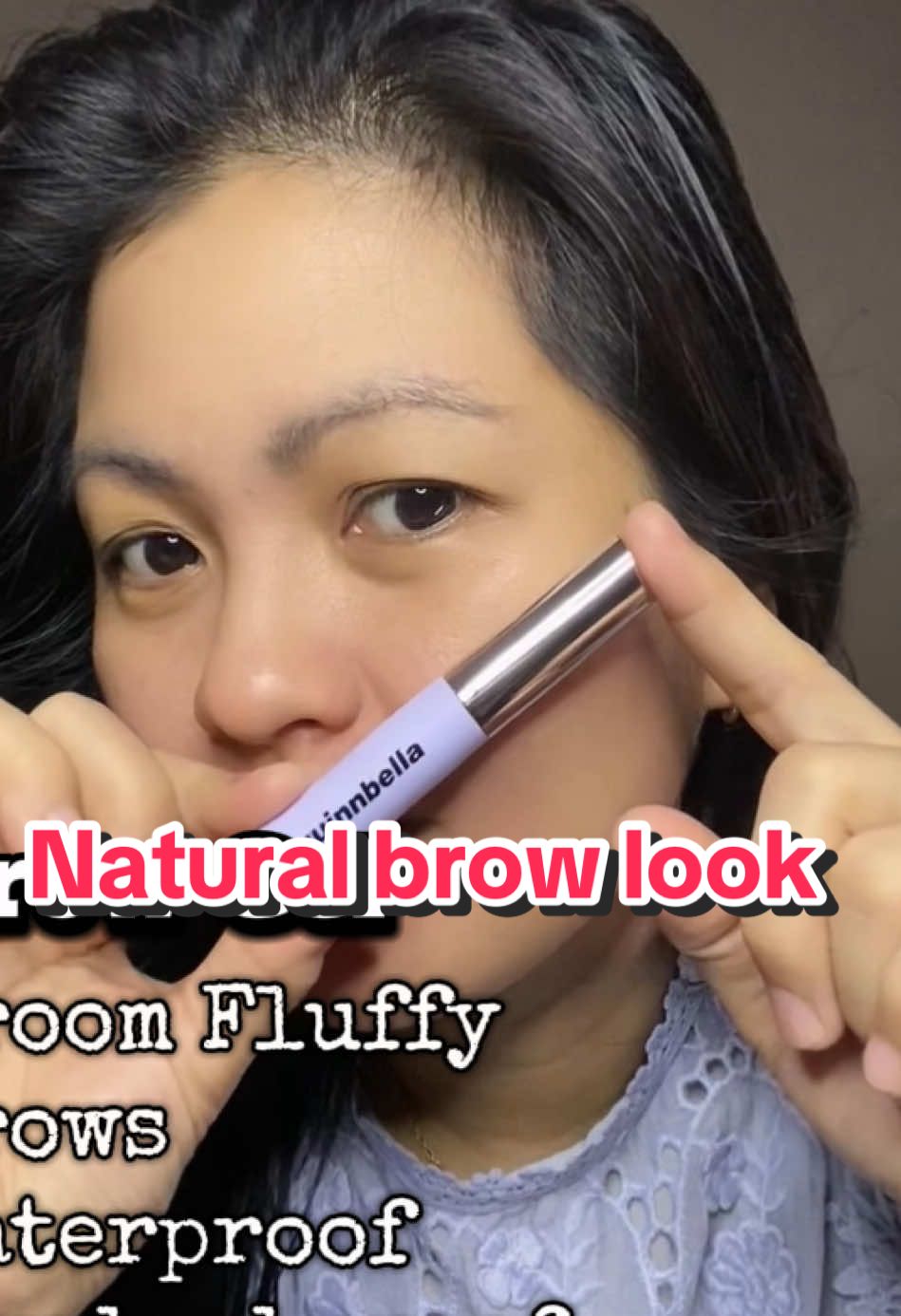 Quinnvella Brow Gel Waterproof and smudgedproof Natural Look  #quinnvella #browgel #groomsfluffy #naturallook #naturalbrow #makeup #cosmetics #fyp 