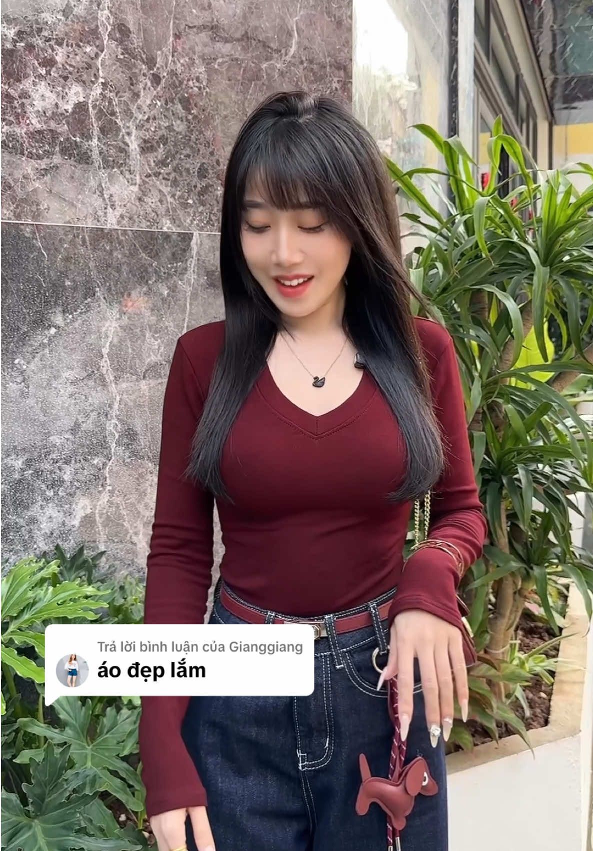 Trả lời @Gianggiang áo đẹp lắm lun ,  ai nhận cũng ưng hết ạ 🥰🥰 #xuhuong #fashion #thoitrangnu #review #hottrend #cotim #aocotim #doman 