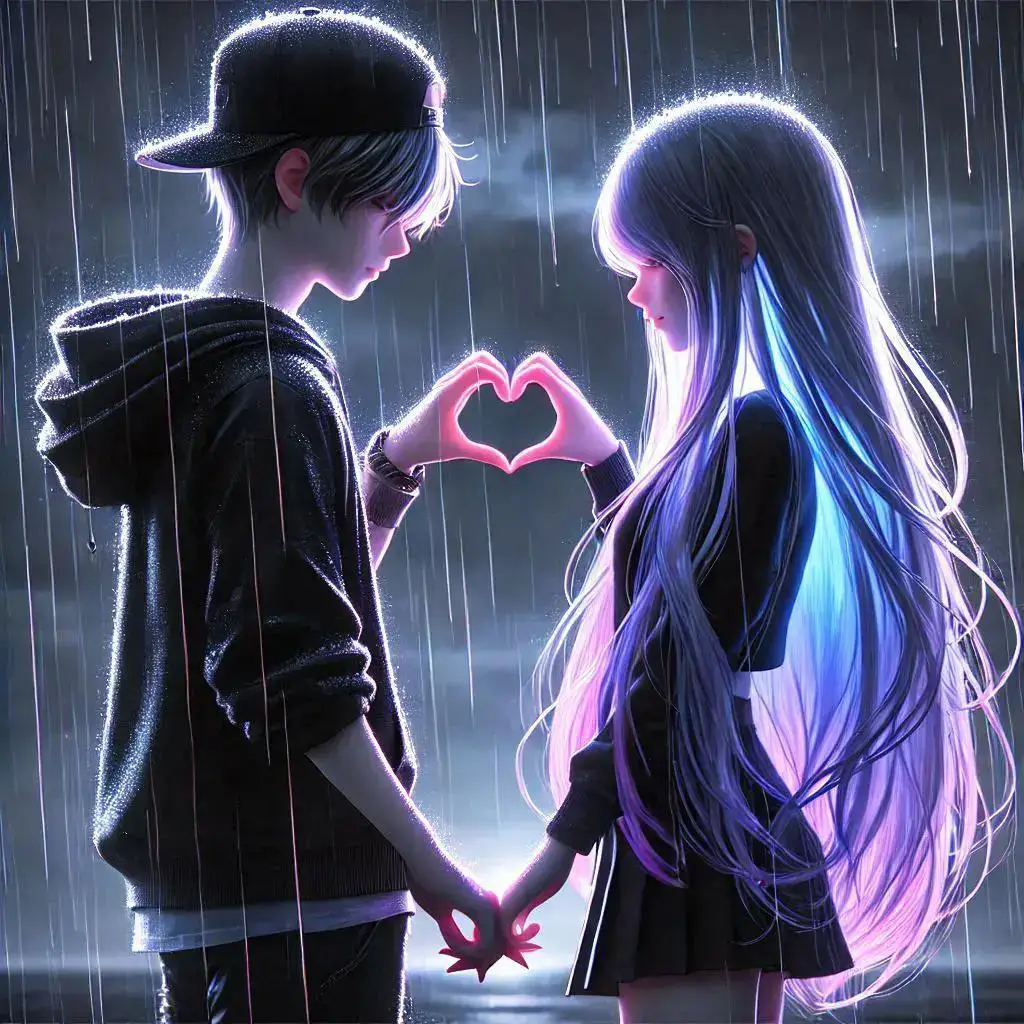 love anime couple picture 🖼️😘💕 #exin #repost #follow #like #fyp 
