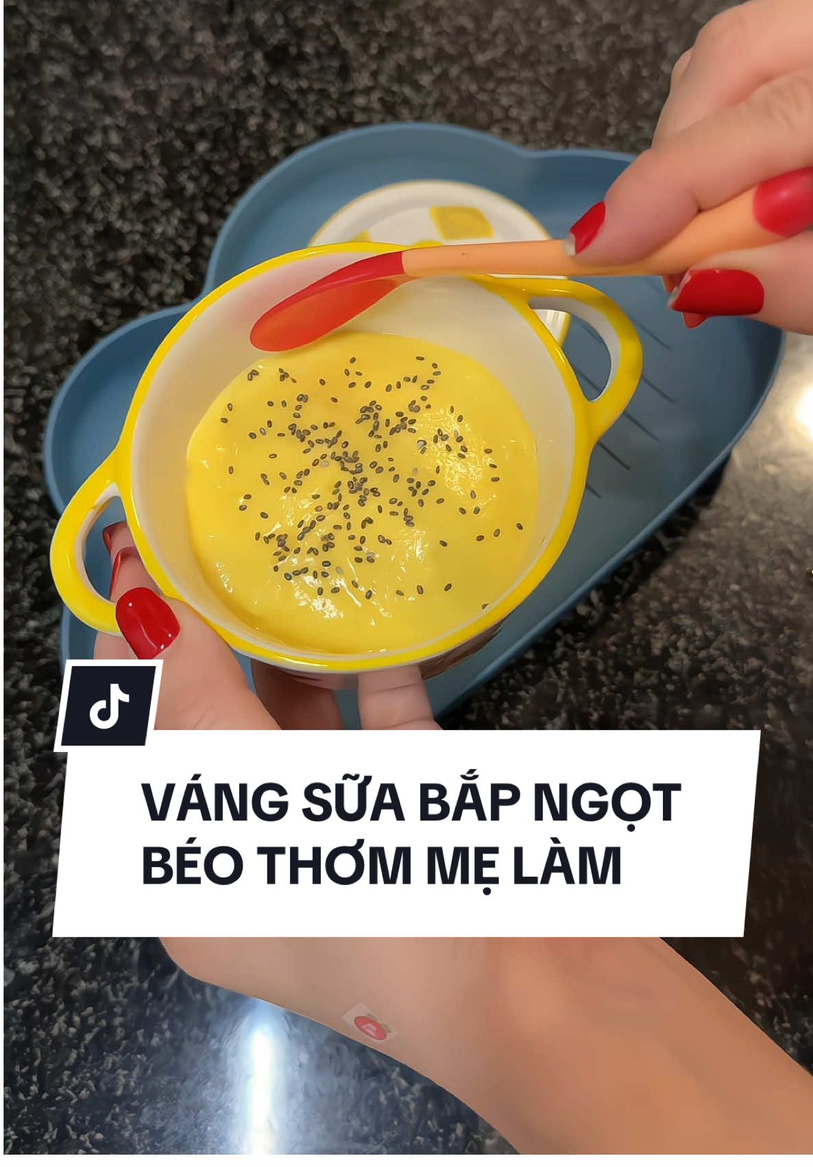 Váng sữa Bắp Ngọt bé.oo ngậy … #mebimzuize #andam #andamcungbe #vangsua 