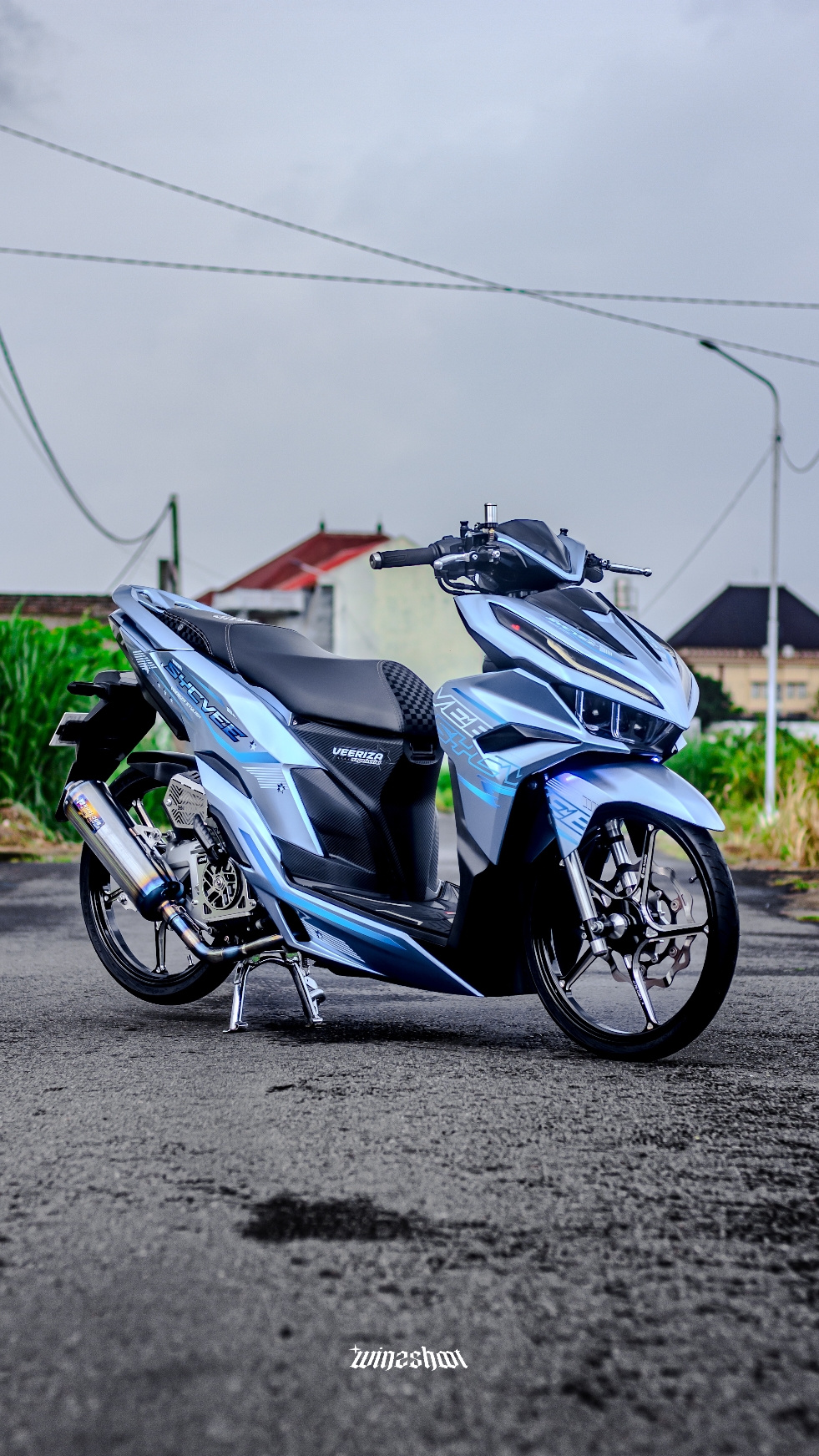 pas abis dicuci jadi terlihat elegant dan mewah 😭 . . . #vario125new #varioblitar 