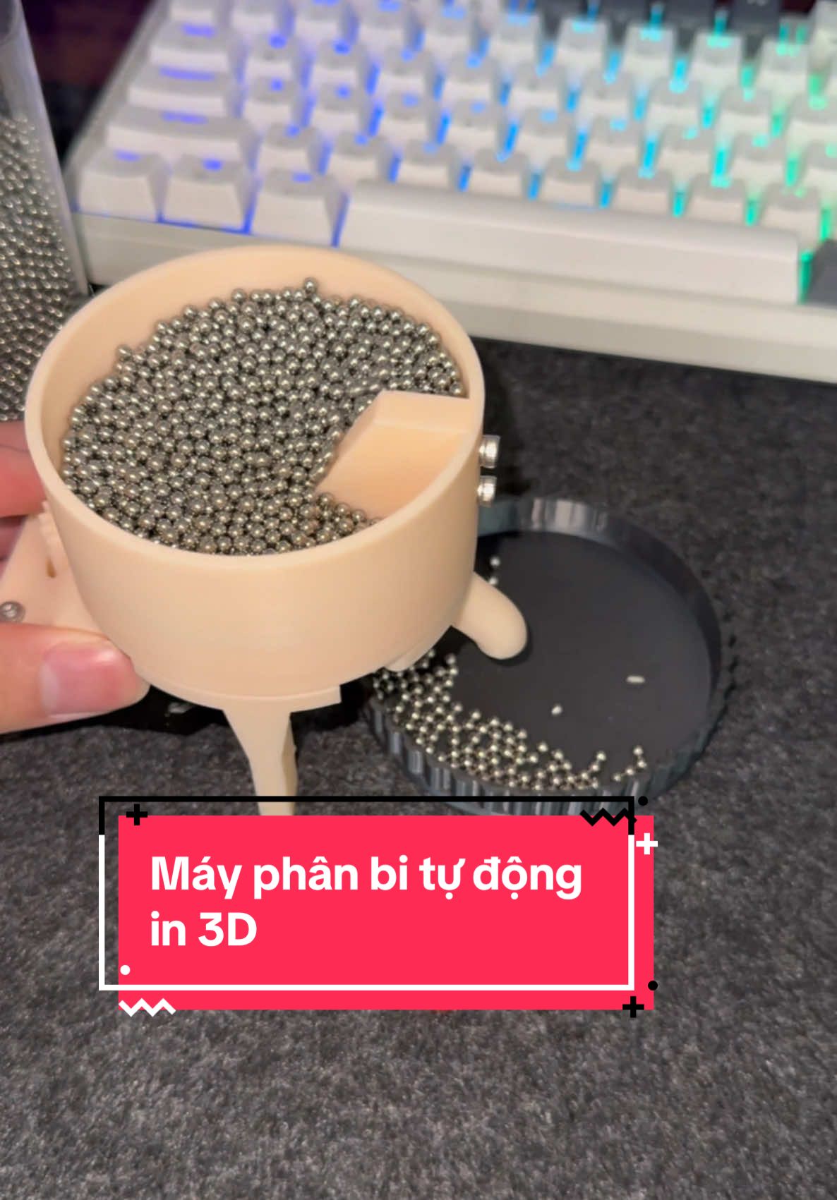 Máy phân bi tự động cho game set Gonggi #gonggi #squidgame #in3d #3dprinting #3dprint #3dprinted #fyp #trending #xuhuong #long3dprinting 