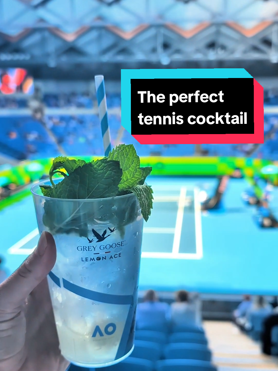 Refreshing, vibrant and made for tennis fans - Grey Goose is serving up summer vibes with the exclusive Lemon Ace cocktail at #AO2025 🍹 @Grey Goose  #GreyGooseLemonAce #LemonAce #DrinkResponsibly 