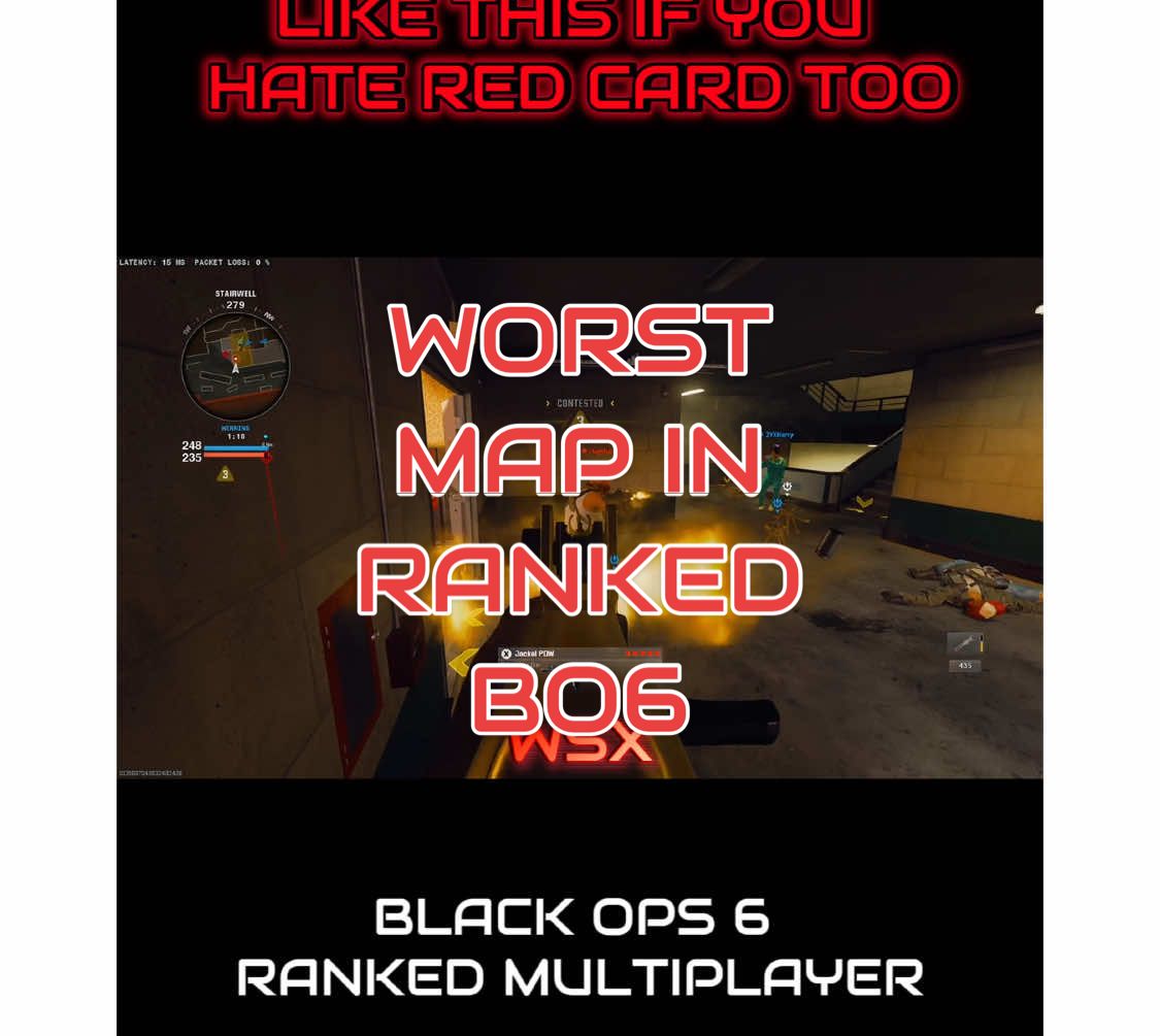 RANKED MULTIPLAYER WORST MAP? Gotta be this sucker right RED CARD! #redcardranked #blackops6 #rankedplay #bo6worstmap #multiplayerranked 