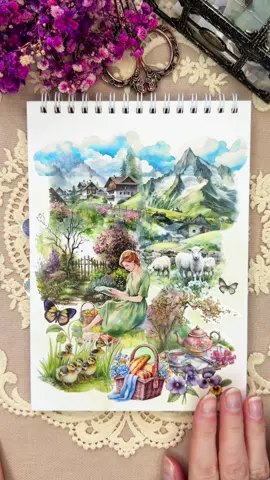 🏔️🐑🧺 ASMR Journal Scrapbook with me  #asmrtiktok #scrapbookasmr #relaxingvideos #асмр #junkjournal #скрапбукинг #natipchela #asmrvideo #journalwithme #scrapbookwithme #journaling #scrapbooking #asmrjournal #手帳 