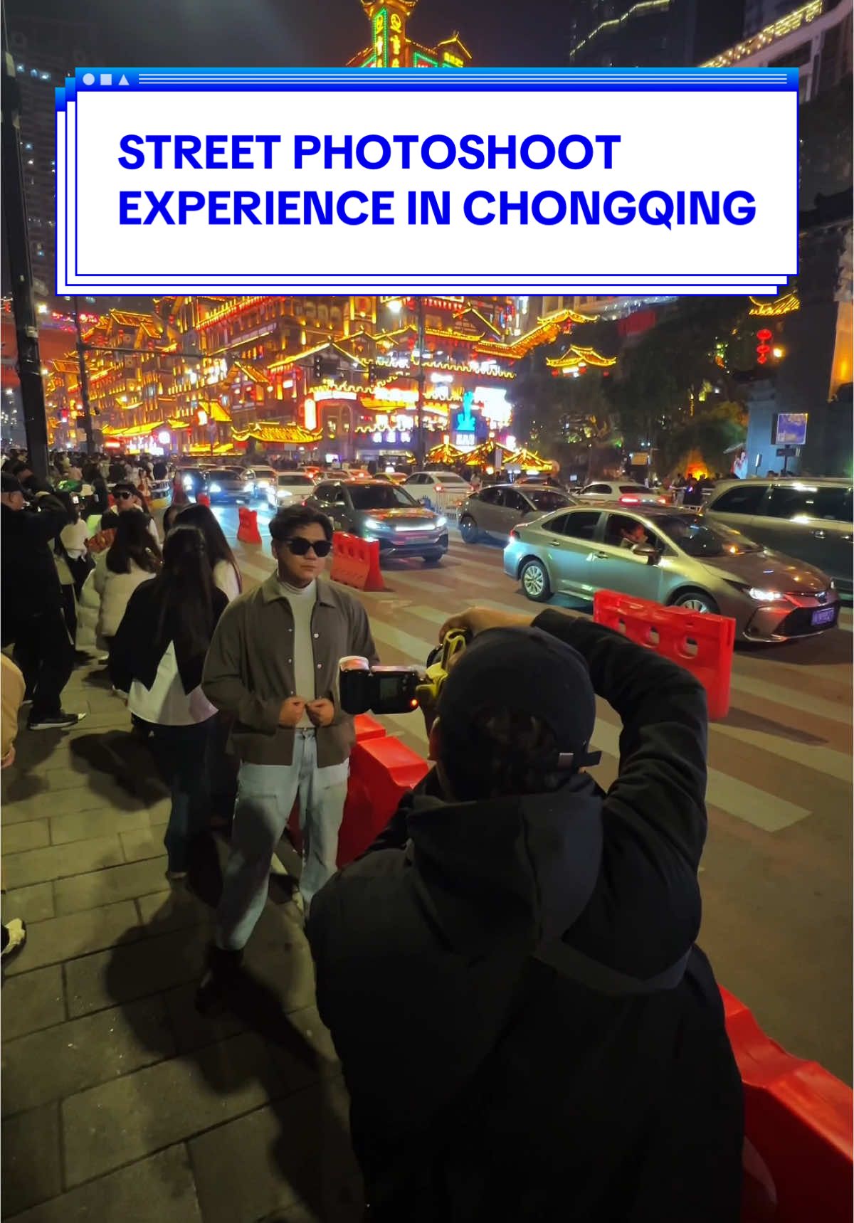 CHONGQING | I got my photos taken at Hongyadong in Chongqing by a street photographer! It’s quite an experience and I finally have those meitu kind off pics 👀  #sgtravel #chinatrip #chongqing #chinatravel #sgtiktok 