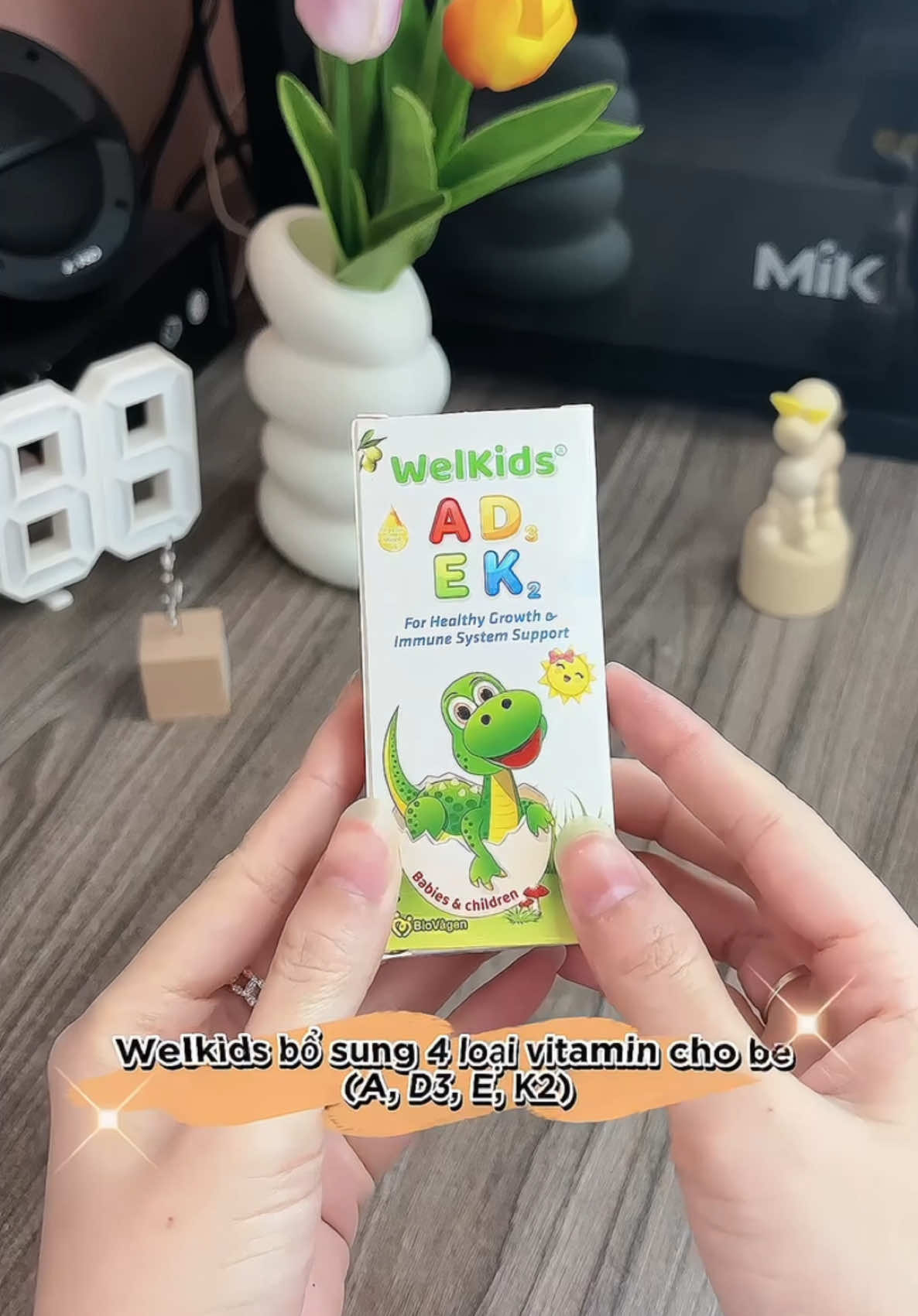 Welkids bổ sung 4 loại vitamin A, D3, E, K2 cho bé #welkids #welkidsd3k2 #tet2025 ##LearnOnTikTok #xuhuong #embe 