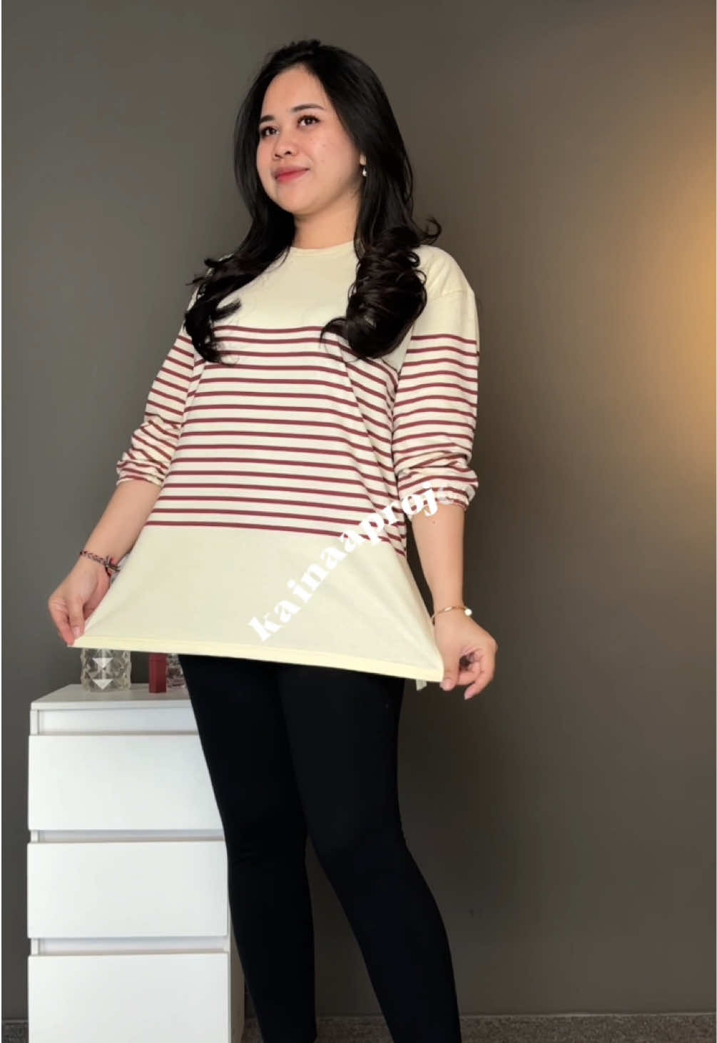 Rekomendasi baju kaos wanita motif salur #kaos #kaosmurah #kaosviral 