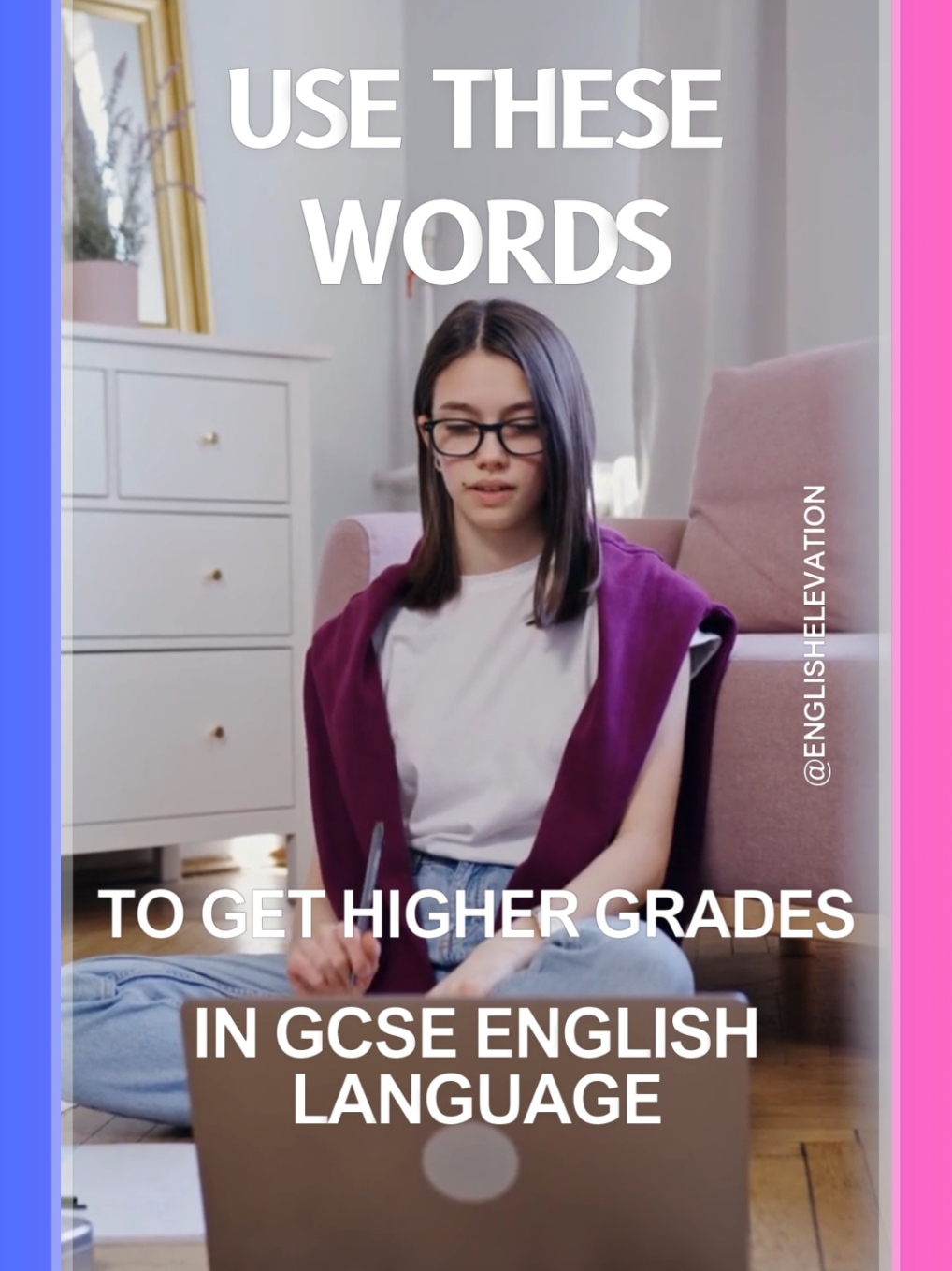 Use These Words To Get Top Grades In GCSE English Language. #gcserevision #englishlanguage #revision #gcse #studytips 