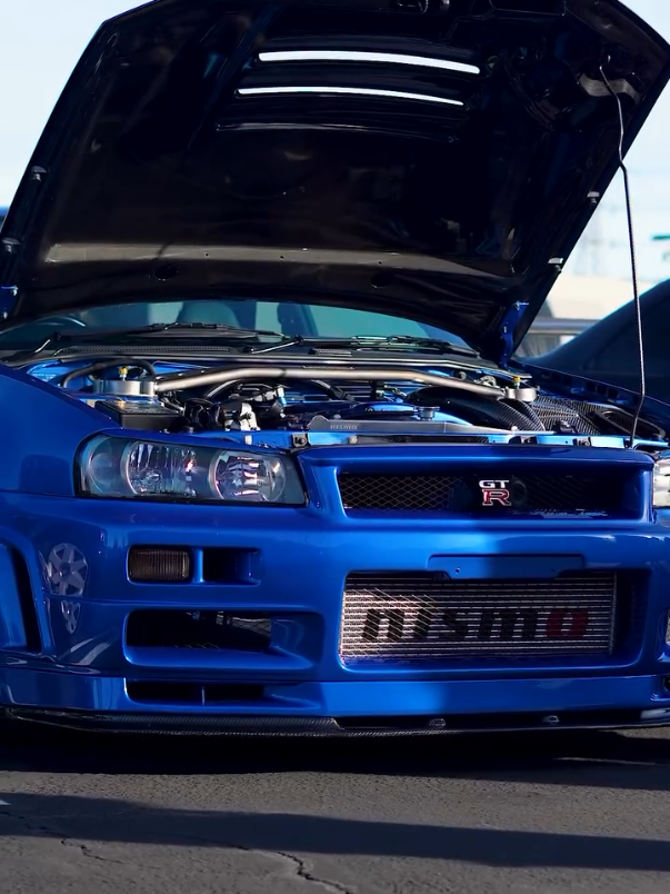 Blue R34🔥 #gtr #gtr34 #nissan #skyliner34 #jdm #jdmcars #blue #fyppp #fyp #4upage 