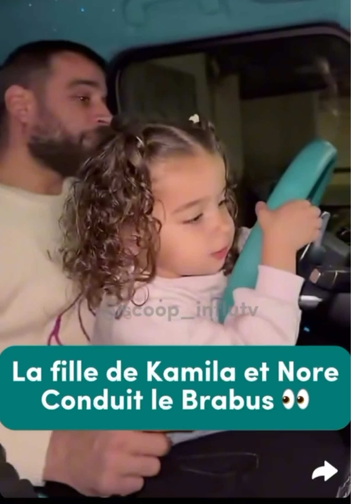 Kamila et Nore font de la conduite à leurs petite fille 🫢💥 #kamila #nore #brabus #voiture #telerealite #buzz #fyp 