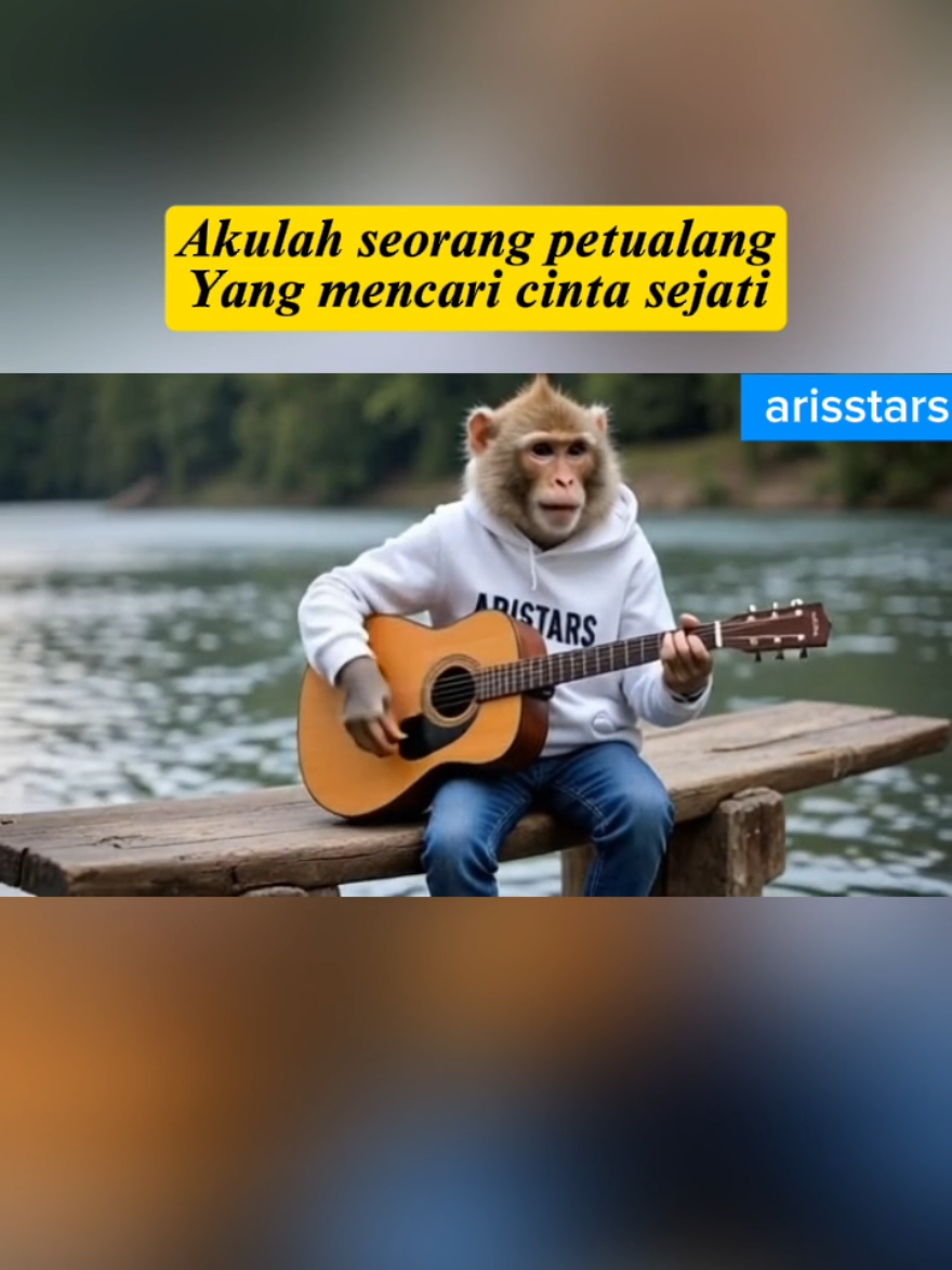 Terbang bersamaku #hiburan #musik #fypシ゚viral #monkey #trending #trendingvideo #fyp #viral 