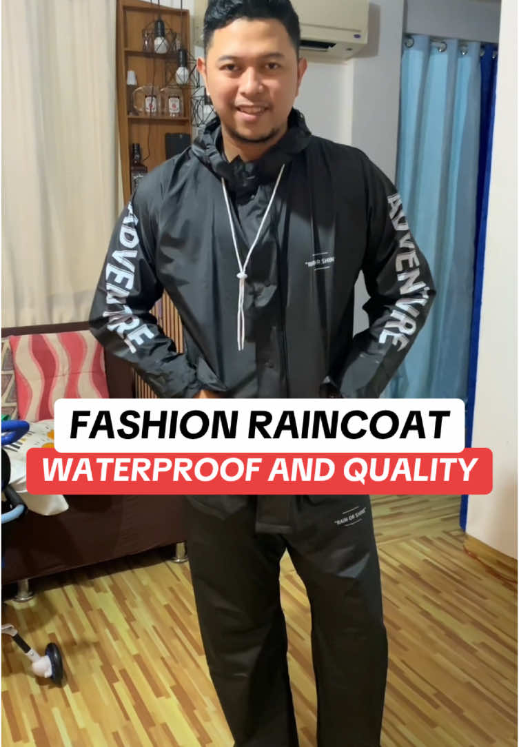 Waterproof Fashion Raincoat na quality at hindi pinapasokan ng tubig #raincoat #quality #kapote #legit #rainy #motorcycle #accessories #rider 