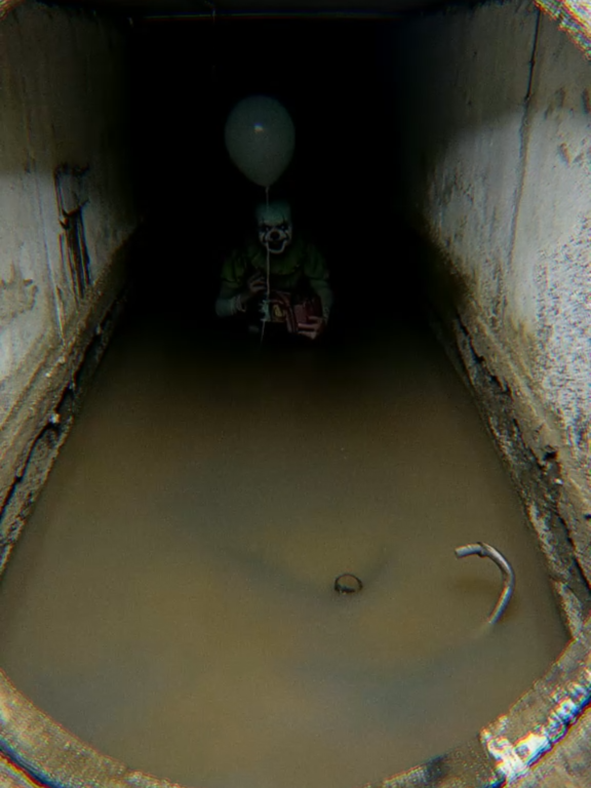 Beware the Sewer Clown… He’s Coming for You 🎈🤡 #Clown From the darkness of the sewer, a sinister clown emerges, holding a balloon and a mysterious gift. 🎁🎈 His slow approach from the shadows creates an atmosphere so eerie it’s hard to look away. The unsettling echoes of the tunnel and the murky water add to the tension—what’s inside the box, and who is it for? This clown isn’t here to entertain—he’s here to haunt. Are you brave enough to stay until the end? Watch if you dare. 👀 #Sewer #horrortok #CreepyAtmosphere #SinisterScenes