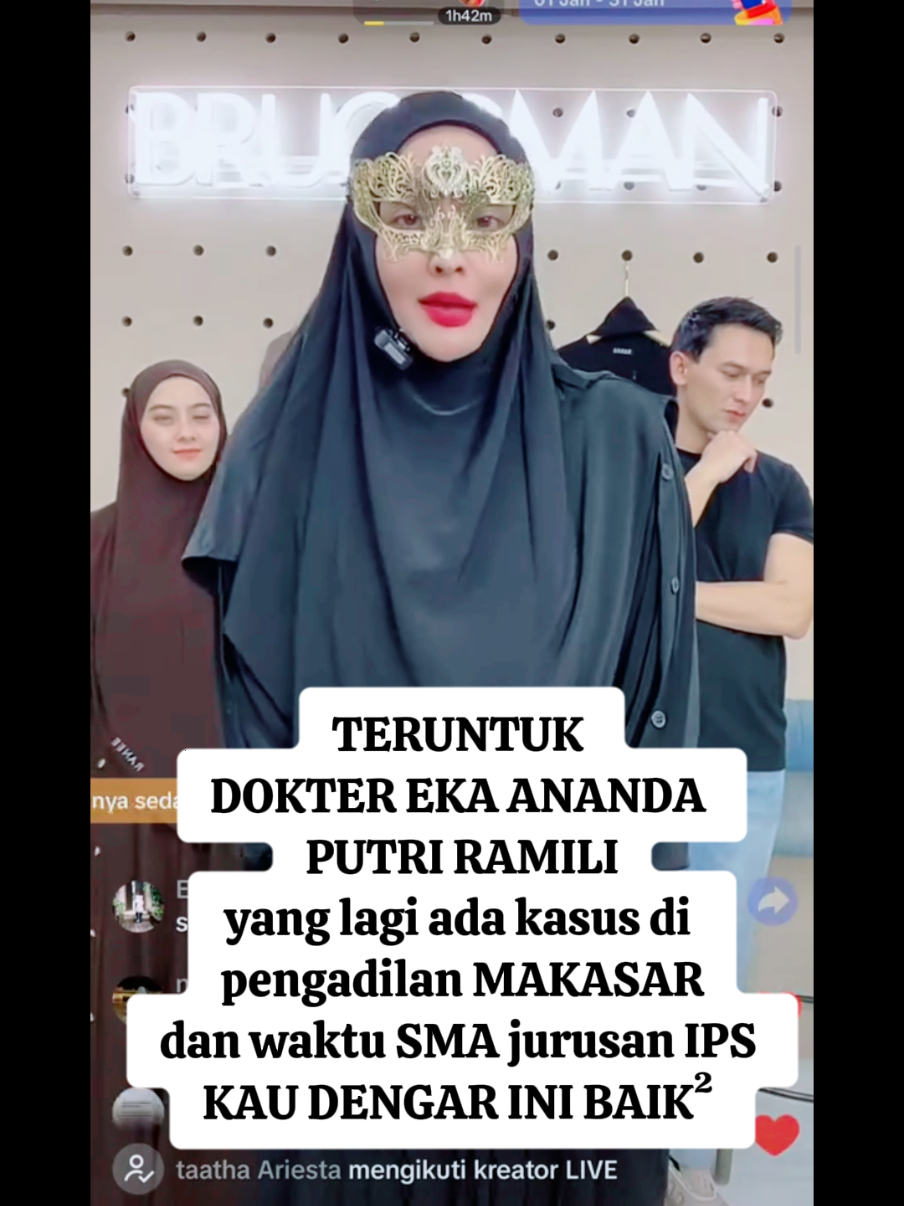 TERUNTUK  DOKTER EKA ANANDA  PUTRI RAMILI yang lagi ada kasus di  pengadilan MAKASAR dan waktu SMA jurusan IPS  KAU DENGAR INI BAIK²  . #idi #ikatandokterindonesia💉 #dokterindonesia #doktif #doktifapproved #doktiftiktok #doktereka #ekaananda #ekaanandaputriramli #doktereka #dokterekaanada #ikatandokter 