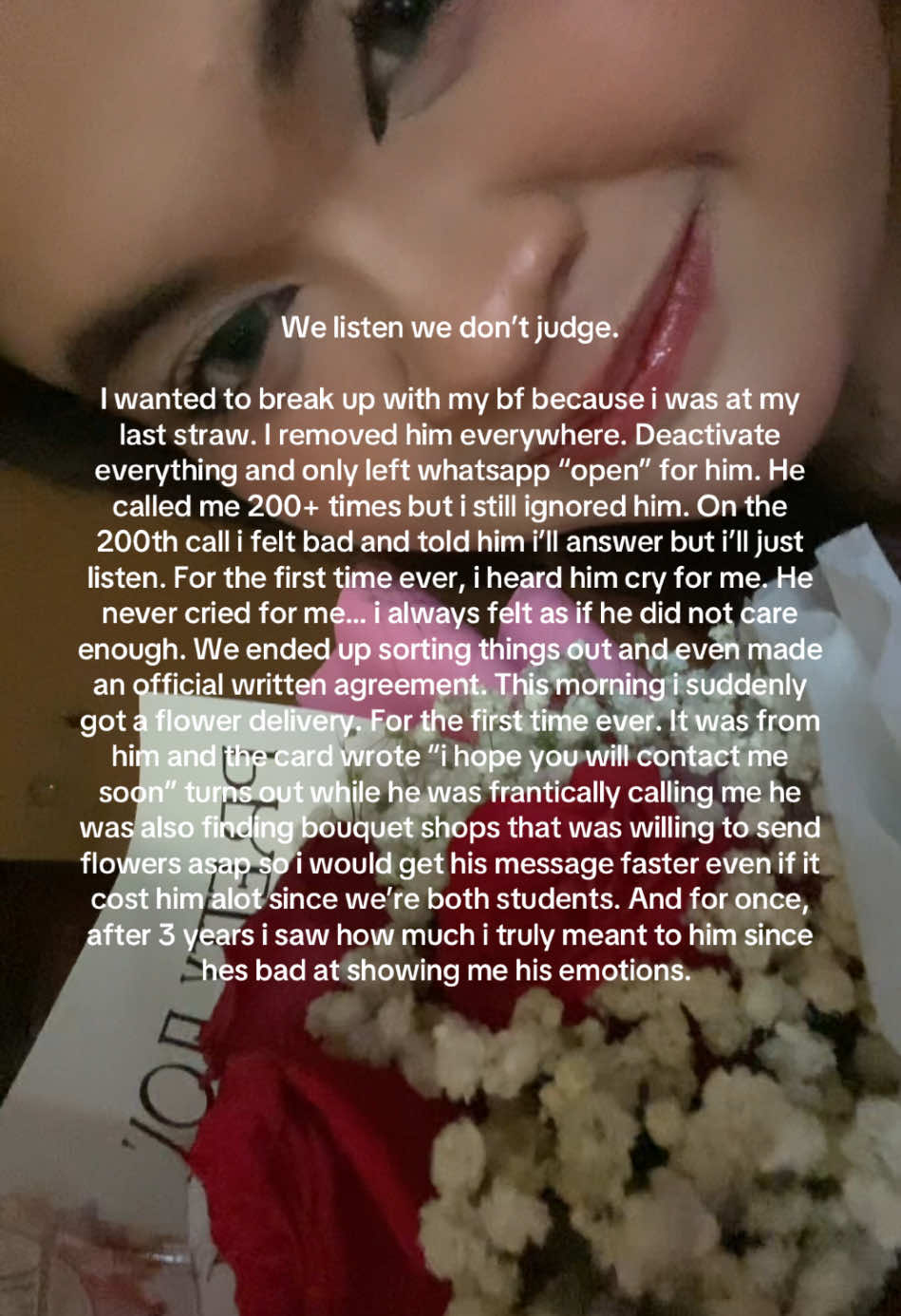 I could never hate him… because i could never understand how he can love a mentally ill person like me. #hurtmyfeelings #vent #welistenwedontjudge 