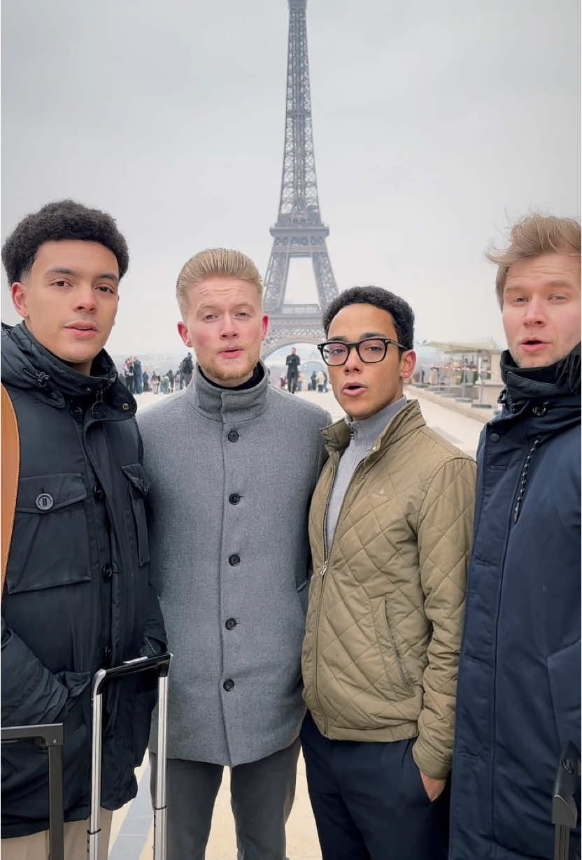 Non, je ne regrette rien… German Gents à Paris✨ #paris #edithpiaf #emilyinparis #acappella #chanson #germanents 