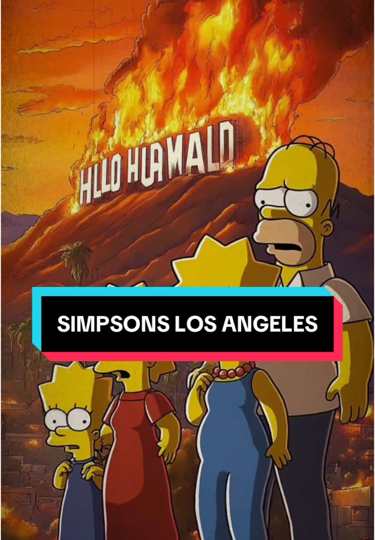 Predijeron los SIMPSONS el incendio de Los Ángeles? 😰#simpsons #simpsonspredictions #losangeles #unitedkingdom 