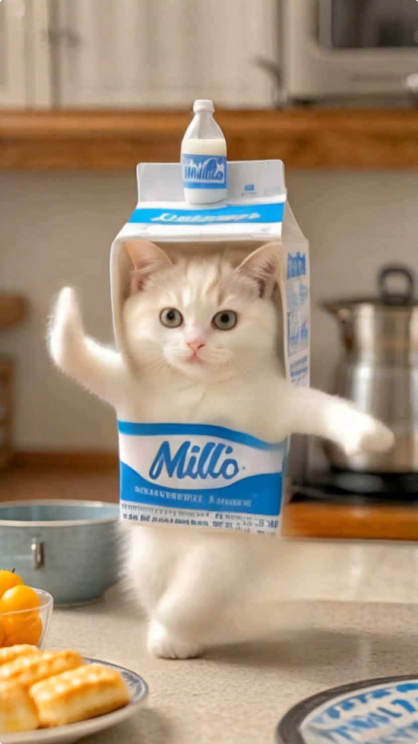 #catdance #petdance #trending #milk #funny 