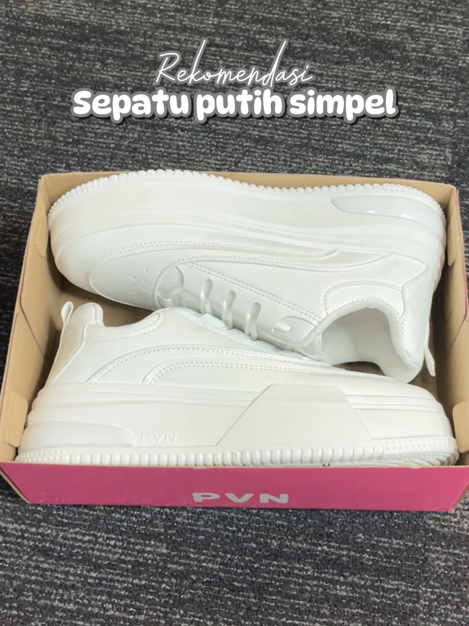 Sneakers putih yang cocok buat semua outfit aku dapetin dari pvn shoes #pvn #fyp #affiliatemarketing #trending #sepatusneakers #tiktok #viral