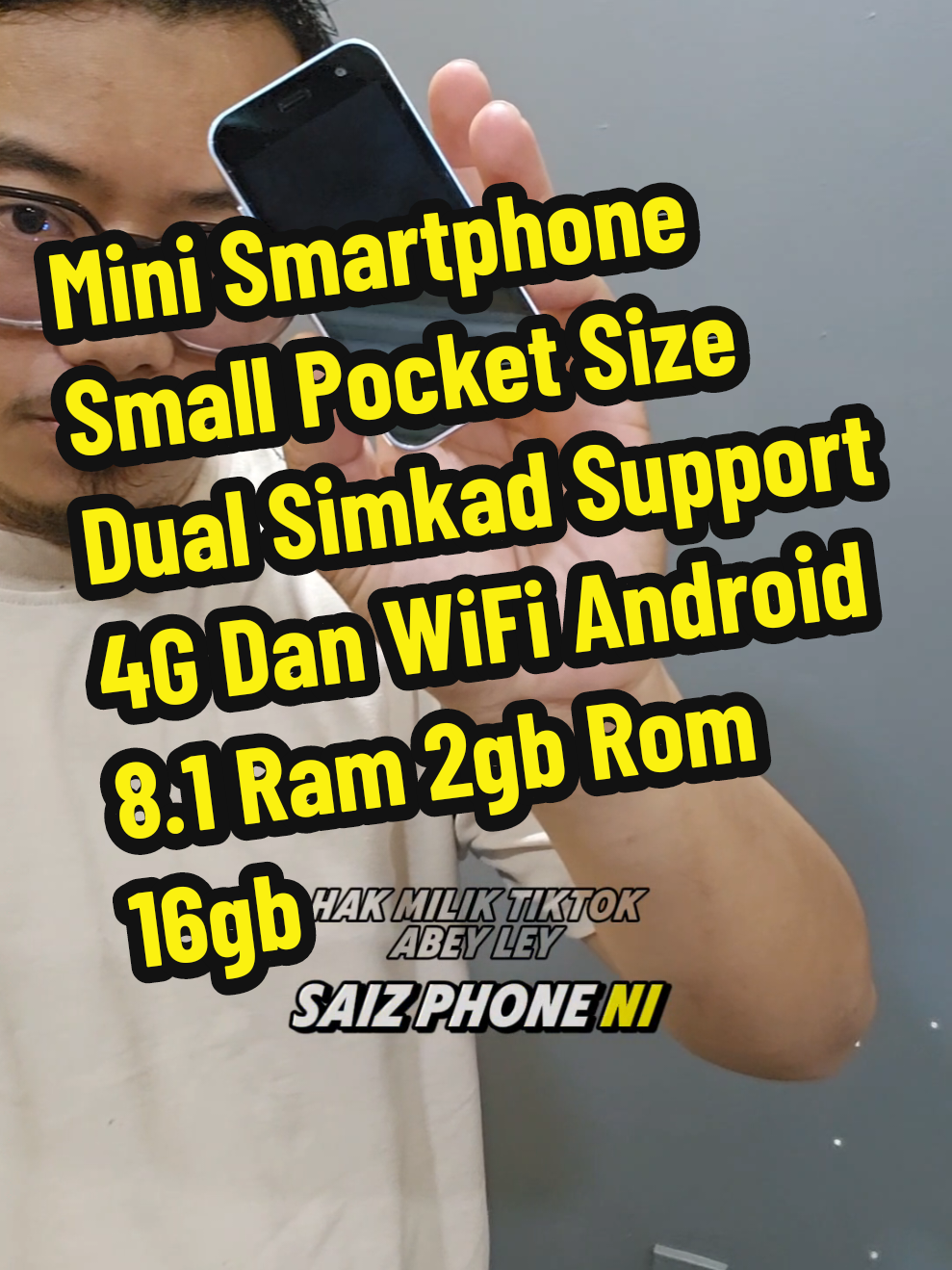 Replying to @tholabulilmi11_andyidris Telefon Pintar, Soyo XS15 Mini, Paparan skrin 8.1, RAM 2GB, ROM 16GB, Dual SIM, Coverage 3G, Telefon Mudah Alih Kecil, Mini Smartphone  #miniphone #burnerphone #minismartphone #kidsphone #smallphone #minimobile #tinyphone #backupphone #secretphone ‎